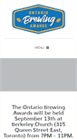 Mobile Screenshot of ontariobrewingawards.com